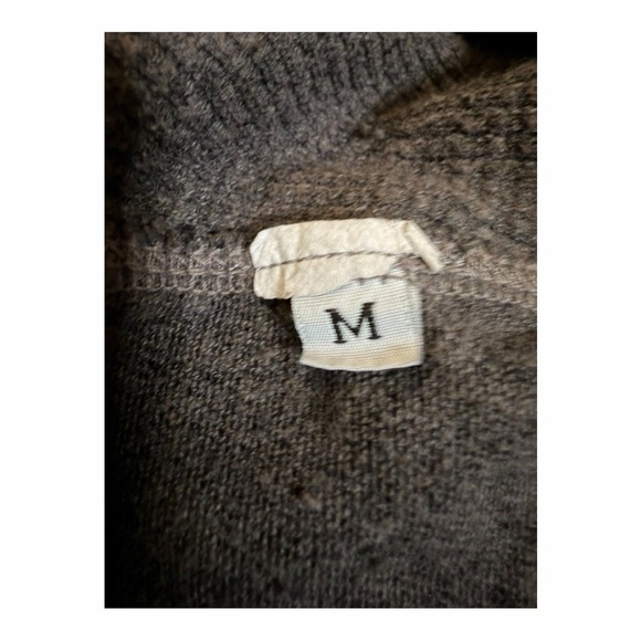 Wilt Gray Textured Waffle Knit Long Sleeve Top Made in USA Minimalist - Picture 7 of 8